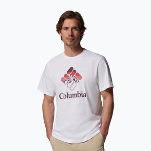 Мъжка тениска Columbia CSC Seasonal Graphic white/heavenly stacked gem