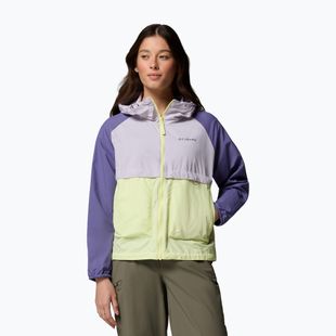 Дамско ветроустойчиво яке Columbia Spire Valley Windbreaker citron haze/lavender pearl/stormwatch