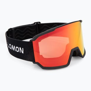 Скиорска маска Salomon S/View 3 black/ml mid red