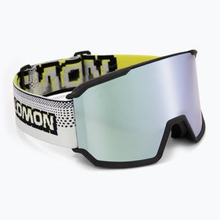 Скиорска маска Salomon S/View 3 black pixels/ml super white
