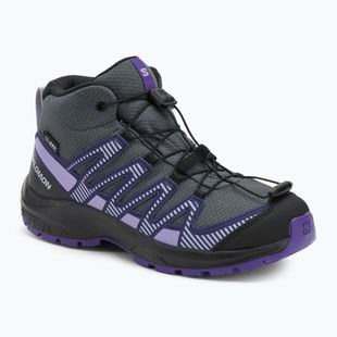 Детски туристически обувки Salomon XA Pro V8 MID WP turbulence / black / liberty