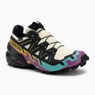 Дамски обувки за бягане Salomon Speedcross 6 GTX transparent yellow/black/waterfall