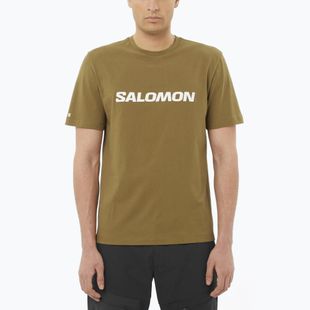 Мъжка тениска Salomon Logo brilliant olive