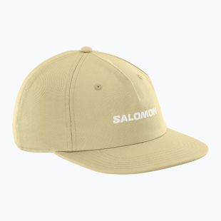 Шапка с козирка Salomon Logo Flat gray green