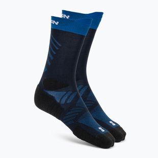 Чорапи Salomon Aero Crew maritime blue/bluing/white
