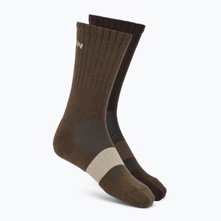 Чорапи Salomon Evasion Crew 2 pairs dark earth/walnut