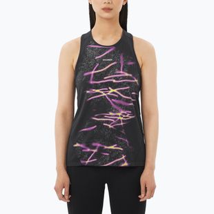 Дамска тениска за бягане Salomon Shakeout Core Tank GFX deep black