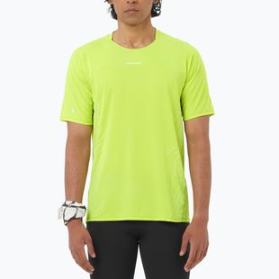 Мъжка тениска за бягане Salomon Sense Aero SS Tee GFX acid lime