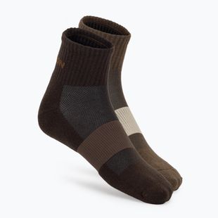 Чорапи Salomon Evasion Ankle 2 pairs dark earth/walnut