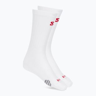 Чорапи Salomon S/Lab Phantasm Crew 3 white/fiery red