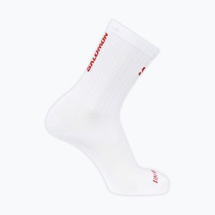 Чорапи Salomon S/Lab Phantasm Crew 3 white/fiery red