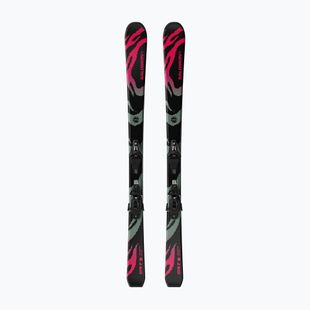 Детски ски за спускане със ски автомати Salomon QST Jr Black S + C5 GW black/neon punch