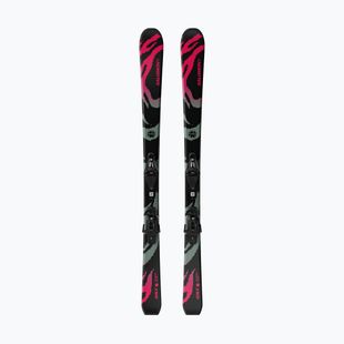 Детски ски за спускане със ски автомати Salomon QST Jr Black M + C5 GW black/neon punch