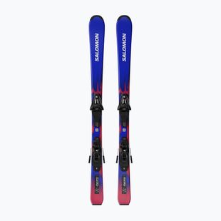 Детски ски за спускане със ски автомати Salomon Equipe Jr S + C5 GW race blue/equipe red