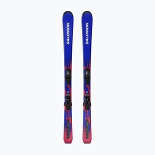 Детски ски за спускане със ски автомати Salomon Equipe Jr M + C5 GW race blue/equipe red
