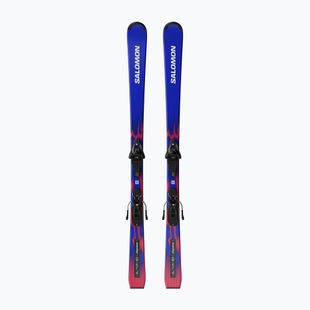 Детски ски за спускане със ски автомати Salomon Equipe MT JR + L6 GW race blue/equipe red