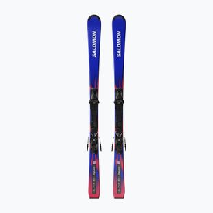 Детски ски за спускане със ски автомати Salomon Equipe MT JR + M10 GW race blue/equipe red