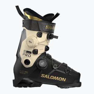 Дамски ски обувки Salomon S/PRO Supra Dual Boa 105 W black/ birch/gold met