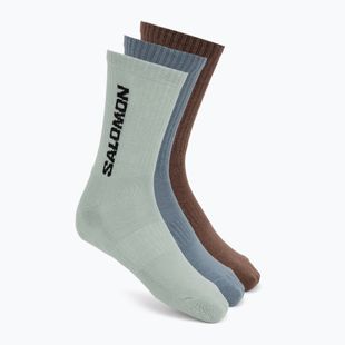 Чорапи Salomon Everyday Crew 3 pack stormy weather/sea foam/mustang