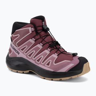 Детски туристически обувки Salomon XA Pro Mid Waterproof nocturne/dusky orchid