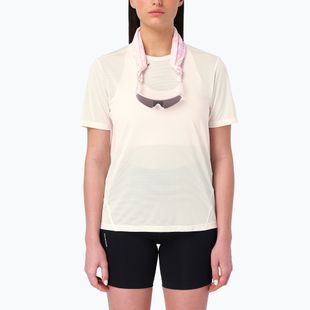 Дамска тениска за бягане Salomon Shakeout Core GFX SS Tee whisper white/pink frosting