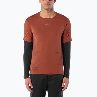 Мъжка тениска за бягане Salomon Sense Aero GFX Tee SS burnt umber/coffee bean