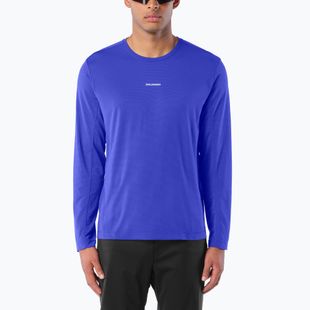 Мъжка блуза за бягане с дълъг ръкав Salomon Shakeout Core LS Tee clematis blue