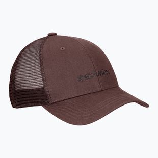 Шапка с козирка Salomon Logo Trucker coffee bean