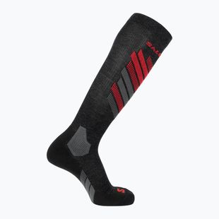 Скиорски чорапи Salomon S/Max anthracite/fiery red