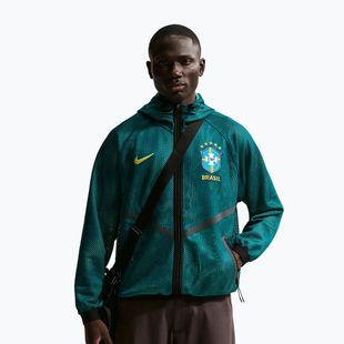 Мъжко футболно яке Nike Brazil Soccer Anthem geode teal/light mint/midwest gold