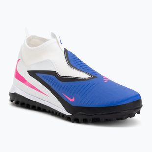Детски футболни обувки Nike Phantom 6 High Academy TF racer blue/white/pink blast