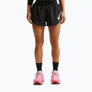 Дамски шорти за бягане Nike Tempo Swoosh Dri-Fit Mid-Rise Brief-Lined black/white