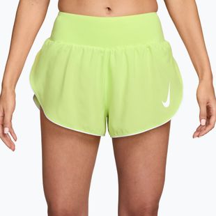Дамски шорти за бягане Nike Tempo Swoosh Dri-Fit Mid-Rise Brief-Lined light lemon twist/white
