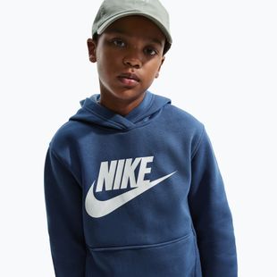 Детски суитшърт Nike Club Fleece Hoodie mystic navy/white