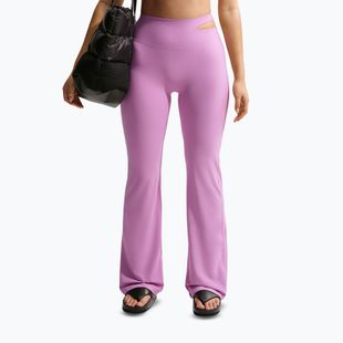 Дамски панталони за тренировка Nike Zenvy High-Waisted Flared light magenta/white