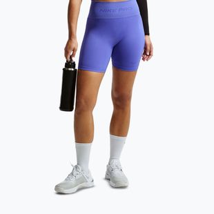 Дамски шорти Nike Pro Seamless High-Waisted Biker 5" sapphire
