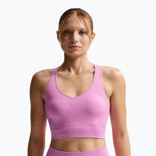 Тренировъчен топ Nike Pro Seamless Dri-Fit Cropped light magenta
