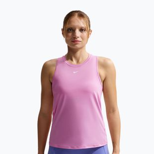 Дамска тренировъчна тениска Nike One Classic Dri-Fit light magenta/white