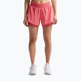Дамски шорти за бягане Nike One Dri-FIT 2IN1 sea coral/white