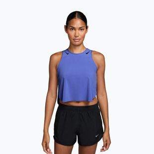 Дамска тениска за бягане Nike AeroSwift Dri-Fit ADV Cropped Tank Top off sapphire/black