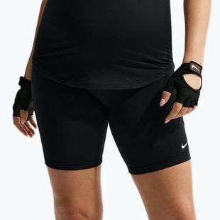 Дамски шорти Nike One Maternity High-Waisted 8" black/white