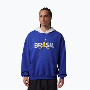 Мъжки суитшърт Jordan Brooklyn Fleece old royal/white
