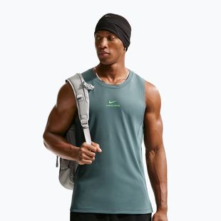 Мъжка тренировъчна тениска Nike Pro Training Dri-Fit mineral slate/green strike