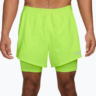 Мъжки шорти за бягане Nike Stride Dri-Fit Hybrid 5" volt ice