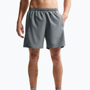 Мъжки шорти за бягане Nike Miler Dri-Fit Brief Lined7" smoke grey/smoke grey