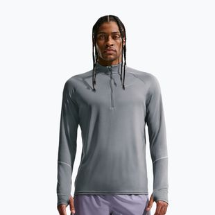 Мъжки суитшърт за бягане Nike Miler Dri-Fit UV 1/2 Zip smoke grey