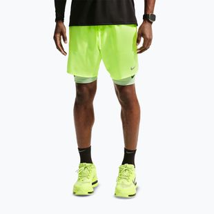Мъжки шорти за бягане Nike Stride Dri-Fit Brief-Lined 7" volt ice