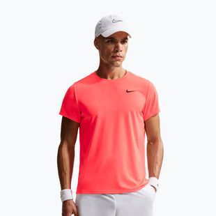 Мъжка тениска/фланелка за тенис Nike Court Dri-Fit Victory hot lava/black