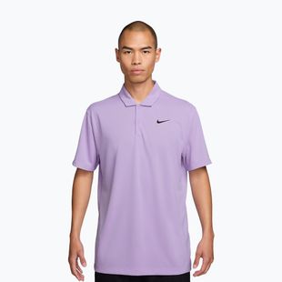 Мъжка тениска/фланелка за тенис Nike Court Dri-Fit Polo Solid violet mist/black