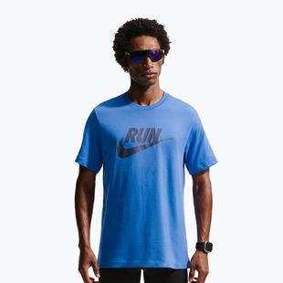 Мъжка тениска за бягане Nike Dri-Fit Running blue crystal/thunder blue